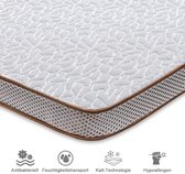 BedStory topmatras 180 x 200 cm, gel topper 7,5 cm hoog met afneembare en wasbare hoes, ademend en comfortabel topmatras voor boxspringbedden en oncomfortabele slaapbanken