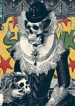 Skull Poster - Zwart-Wit Schedel Comedy- Wandposter 60 x 40 cm