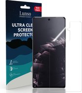 Lunso - Duo Pack (2 stuks) Beschermfolie - Full Cover Screen Protector - Geschikt voor Samsung Galaxy S21 Plus / S21+