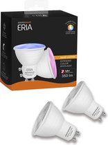 AduroSmart ERIA® GU10 spot Tunable colour V2- 2-pack - 2200K~6500K - warm tot koud licht + RGB - Zigbee Smart Lamp- werkt met o.a. Adurosmart en Google Home