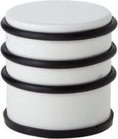 Deurstopper - Deurstop - Deurwig - Deurbuffer - Rond metaal-rubber - d7xh7.5cm