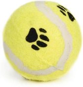 Beeztees Tennisbal met voetopdruk - Middel