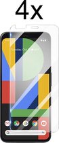 Google Pixel 4 Screenprotector - Beschermglas Google Pixel 4 screen protector glas - 4 stuks