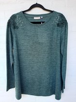Only Carmakoma Carcamer Top Groen Maat 46/48