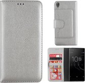 Wallet Case voor Sony XA1 Ultra - BookCase Zilver