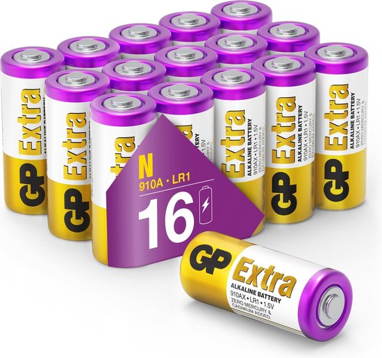 GP Extra Alkaline batterijen N Lady LR1 batterij 1.5V - 16 stuks