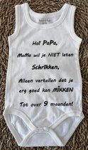 Rompertje bedrukt merkloos verrassing papa