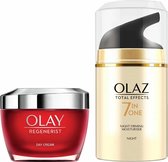 Olay Regenerist Dagcrème en Total Effects Verstevigende Nachtcrème Pakket