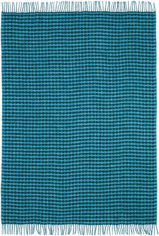 Lopi JOKULBLAMI - Plaid en laine - 110x170 - Blauw/ Vert