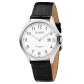 Olympic OL72HSL048 Baltimore Horloge - Leer - Zwart - 40mm