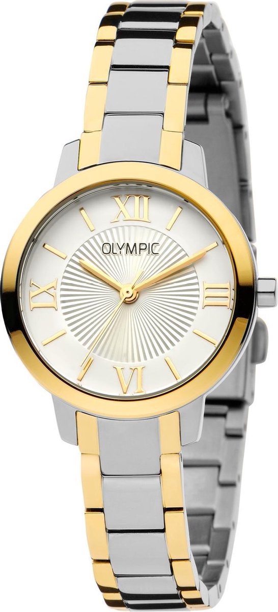 Olympic OL88DSS015B Como Horloge - Staal - Zilverkleurig - 30mm