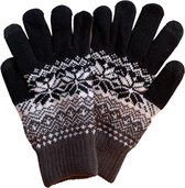 Hoogwaardige Dames Handschoenen | Touchscreen / Touchtip - One Size - Zwart