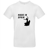Made in Spain Heren t-shirt | Spanje | Spaans | Madrid | salsa | salsadansen | grappig | cadeau | Wit