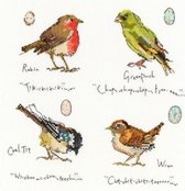 Garden Birds 1 by Madeleine Floyd Aida Borduurpakket Bothy Threads