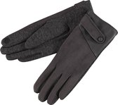 About Accessories - Dames handschoenen van imitatie suède - Winter - Grijs