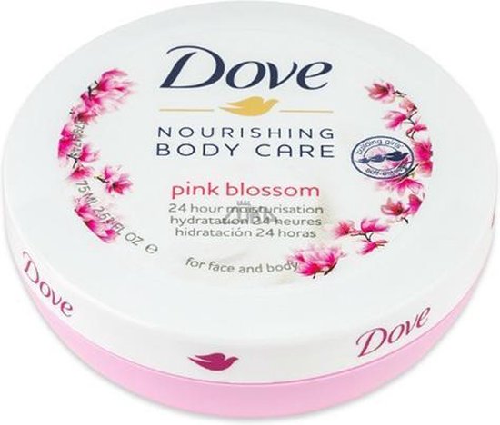 Dove - Crème nourrissante corps et visage - Fleur Pink - 6 x 75 ML | bol