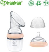 Haakaa - Borstkolf Gen 3 met flessendop Peach - 160ml