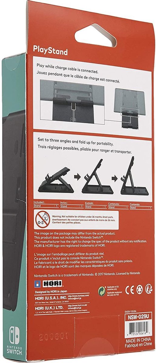 Hori Playstand - Console Standaard - Official licensed - Nintendo Switch + Switch Lite thumbnail 7