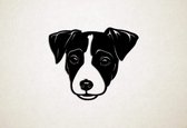 Wanddecoratie - Hond - Jack Russel 2 - S - 45x55cm - Zwart - muurdecoratie - Line Art
