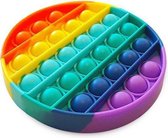 Wooha! Pop it fidget anti-stress toy Pop'n play Tiktok game - rond regenboog
