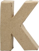 Letter. K. H: 10 cm. B: 7.7 cm. dikte 1.7 cm. 1 stuk