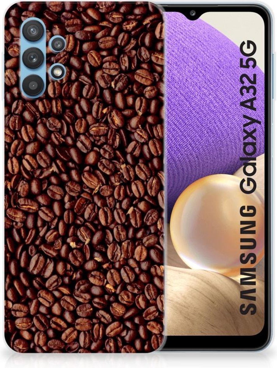 Samsung Galaxy A32 5G Siliconen Case Koffiebonen
