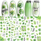 GUAPÀ - Nail Art 3D Green Stickers - Nagel Decoratie & Nagel Folie - 78 Stuks
