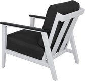 Albina chaise canapé lounge set 4 parties aluminium blanc