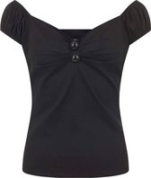 Collectif Dolores 50's Top Zwart