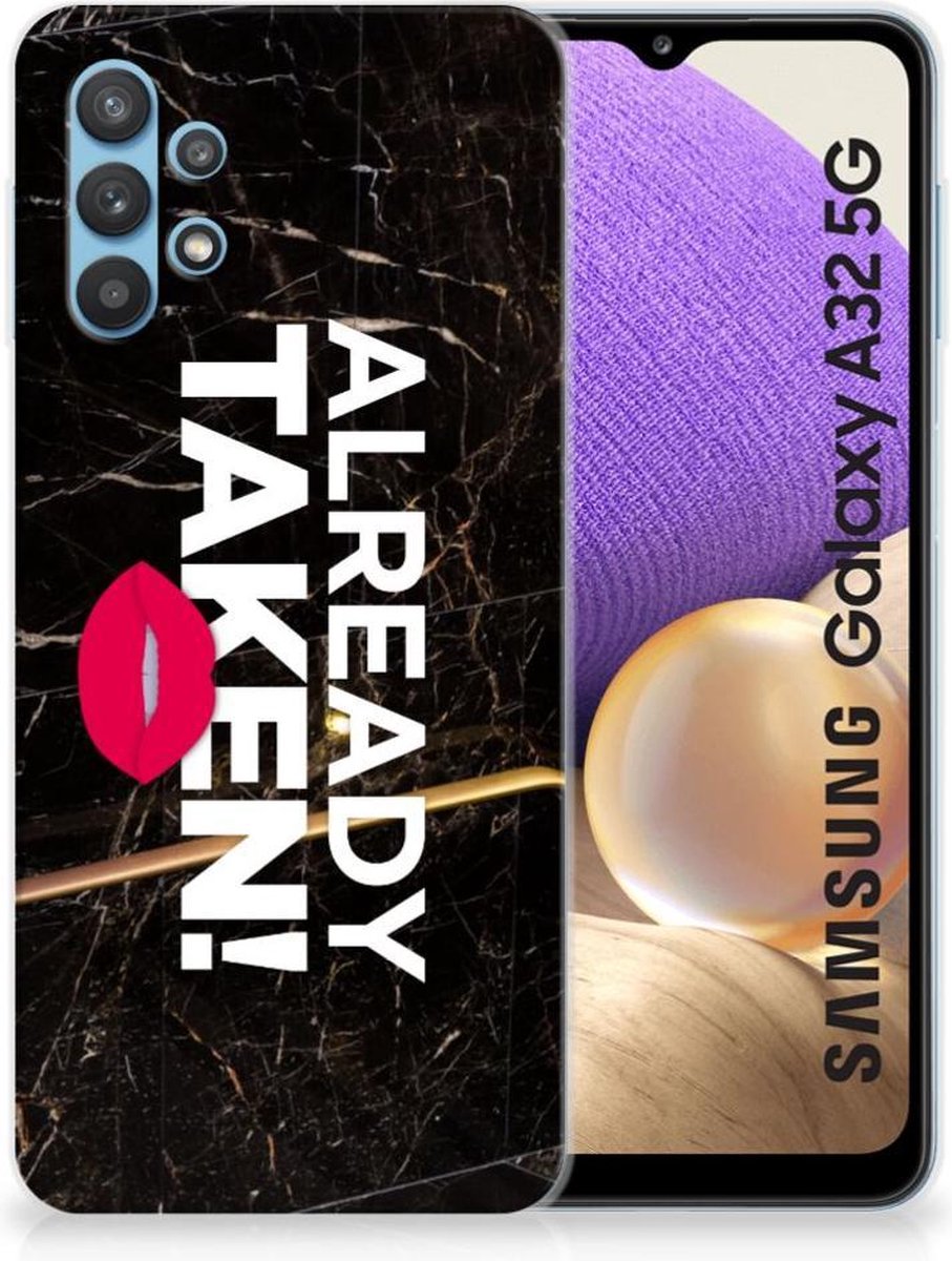 Samsung Galaxy A32 5G Siliconen hoesje met naam Already Taken Black