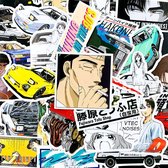 50 Stks/set Anime Initial D Racing Stickers
