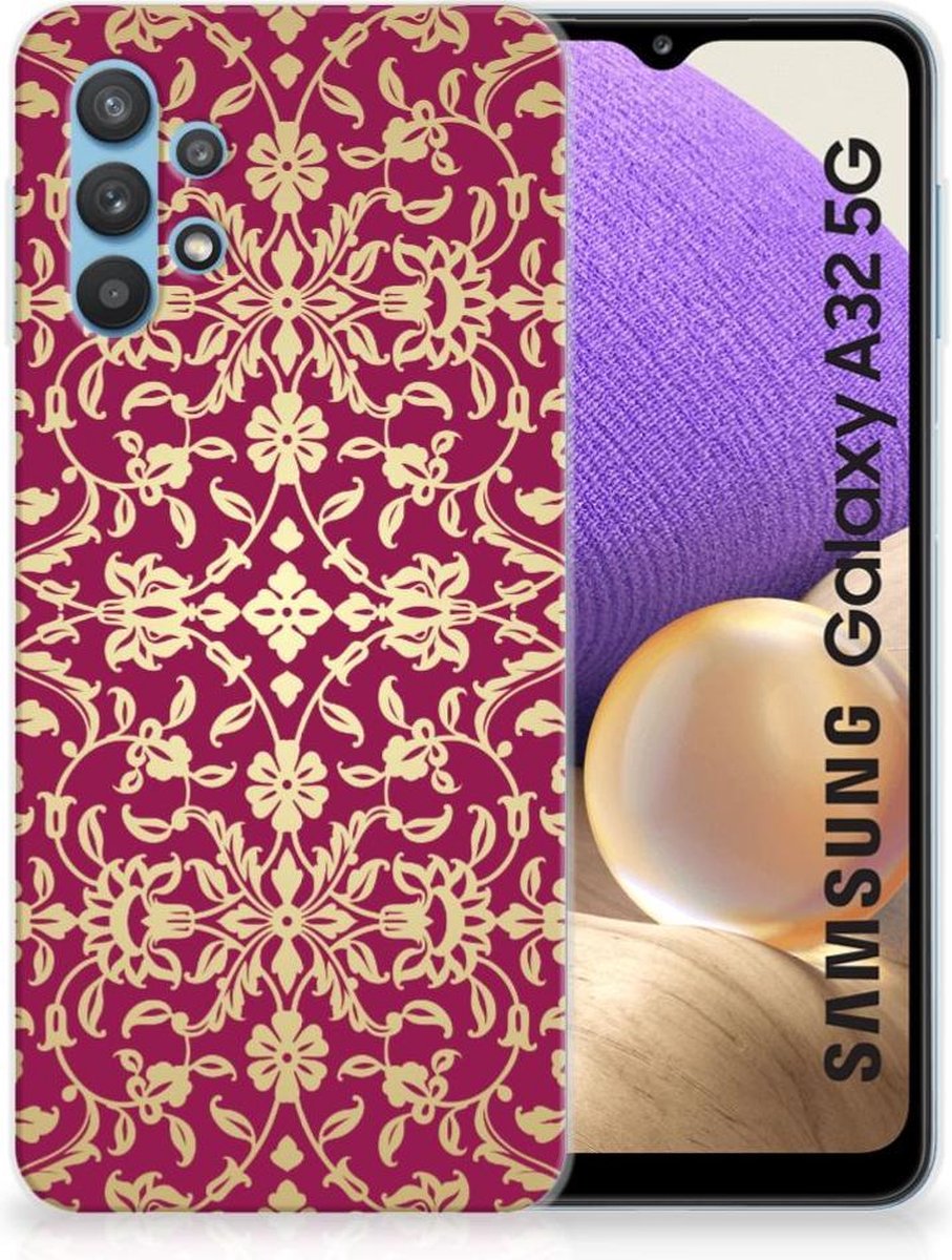 Siliconen Hoesje Samsung Galaxy A32 5G Barok Pink