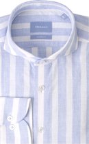 Tresanti Heren Overhemd Wit Blauw Gestreept Cutaway Tailored Fit - 43