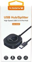High Speed USB HUB / SPLITTER  4-Port USB 3.0, Zwart