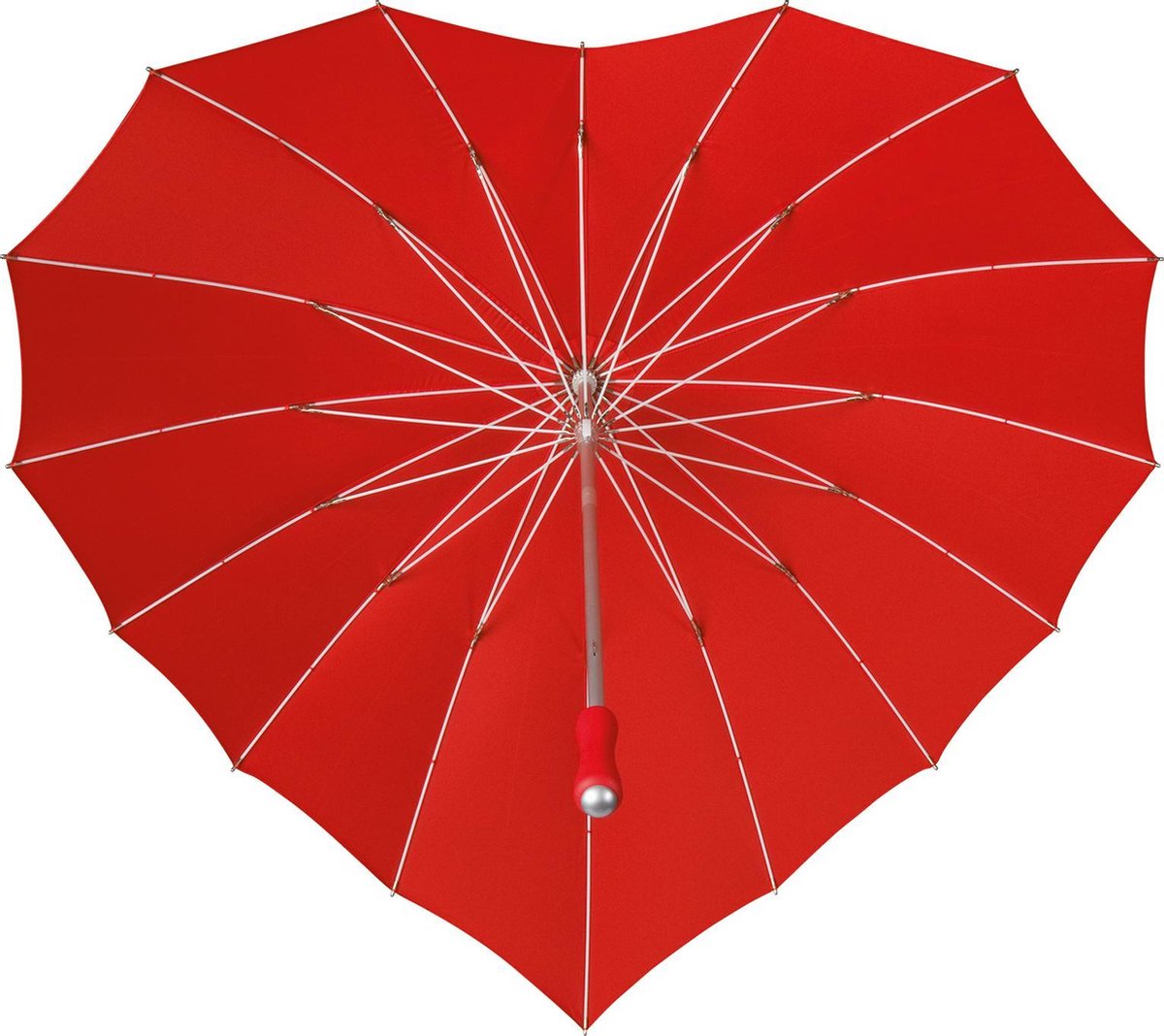 Zichtbaar deelnemer Gering Impliva - Hartvormige Paraplu - UV-Bescherming - Ø 84 cm - Rood | bol.com