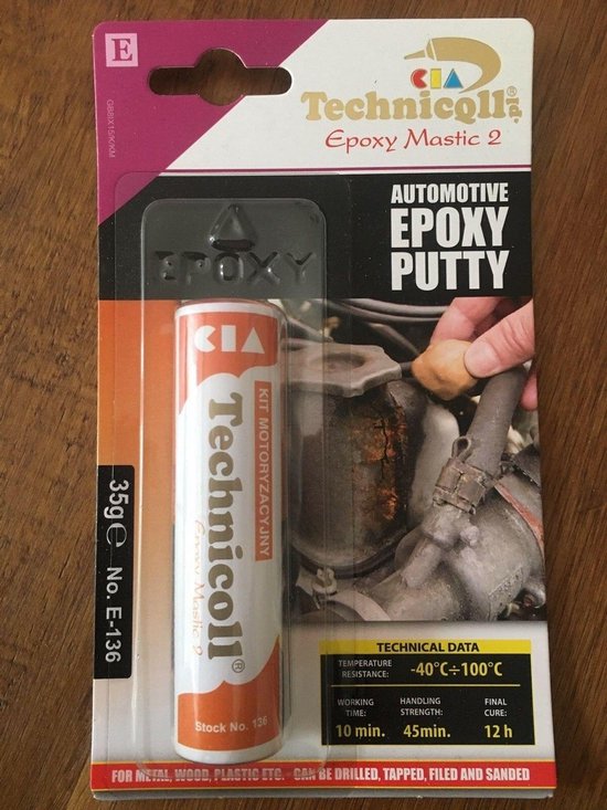 Technicqll Reparatie Epoxy pasta E-136 voor metaal, Aluminium, Kunststof |  bol.com