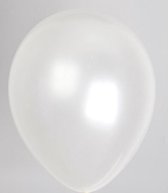 Ballon metallic wit ø 30 cm 100 stuks - .