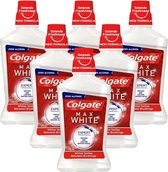 Colgate Mondwater - Max White - 6 x 500 ml - Voordeelverpakking