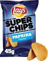 Lays Super Chips paprika Mini Uitdeel Zakjes 45gram Doos 20 stuks