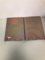 Notitieblokken - 2 stuks - ongeveer 400 pagina's per stuk - Rosekleurig met reflectie in de kleuren van de regenboog