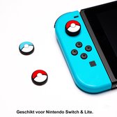 Gadgetpoint | Nintendo switch & Lite | Gaming Thumbsticks | Thumb Grips | Thumb Sticks | 1 Set = 2 Thumbgrips | Pokemon Pokeballs | Blauw/Rood