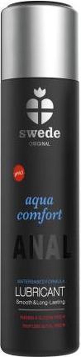 Swede - Aqua Comfort Anaal Glijmiddel Waterbasis - 120ml - Waterbasis - Vrouwen - Mannen - Smaak - Condooms - Massage - Olie - Condooms - Pjur - Anaal - Siliconen - Erotische - Easyglide