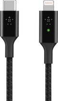 Belkin BOOST↑CHARGE™ - Smart LED USB-C naar Lightning-kabel - Zwart