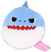 Baby Shark Knijpbal - Blauw - Stof - 9 x 11,2 x 10 cm