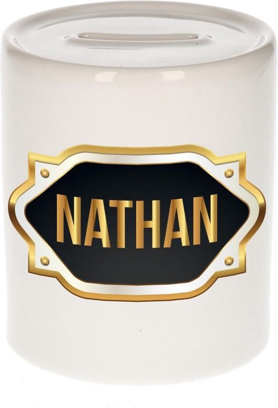Nathan cadeau naam Nathan avec emblème doré - cadeau anniversaire / fête  des pères /... | bol.com