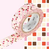 MT washi tape tile red