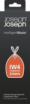 Joseph Joseph Intelligent Waste Waste Bags IW4 Titan - Plastique - 30 L - Paquet de 20 pièces - Blanc