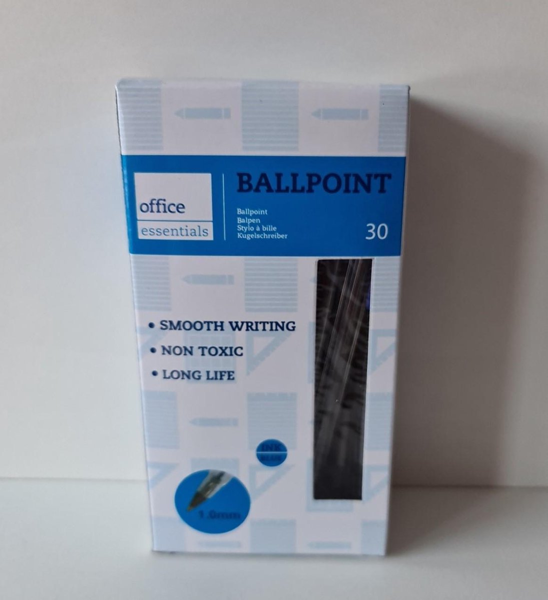 Office Essentials - Balpennen - Ballpoint - Pen - 30x - Blauw
