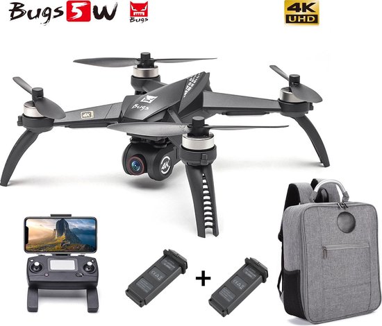 Bugs 5W 4K Ultra hd live camera Drone - GPS 1000m - volgsysteem - brushless  motor -... | bol.com