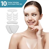 Novalits® Complete Set 10 STUKS x Anti Rimpel Beauty Pads tegen lijntjes en rimpels - Voor decolleté, hals & gezicht - Anti aging - Huidverzorging Voordeelset